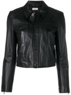 Saint Laurent Zip-up Leather Jacket - Black