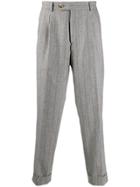 Brunello Cucinelli Striped Trousers - Grey
