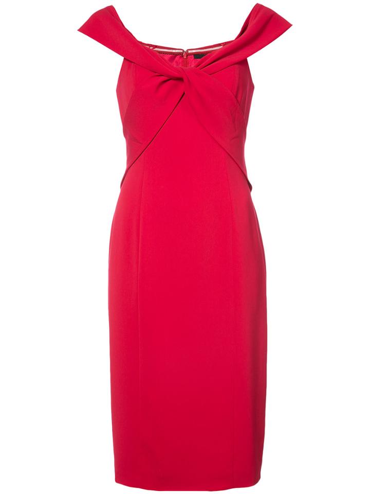 Jay Godfrey Knotted Dress - Red