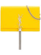 Saint Laurent Kate Chain Wallet - Yellow