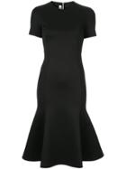 Mcq Alexander Mcqueen Peplum Hem Midi Dress - Black
