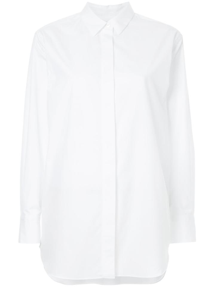 H Beauty & Youth Boxy Button Shirt - White