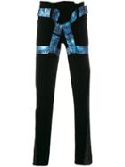Cottweiler Harness Detail Track Pants - Black