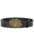 Dolce & Gabbana Crown Buckle Belt - Black