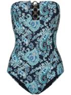 Michael Michael Kors Paisley Print One-piece - Blue