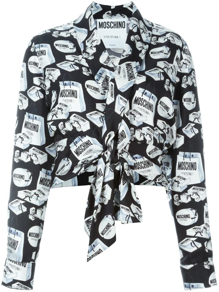 Moschino Hat Box Print Bluse