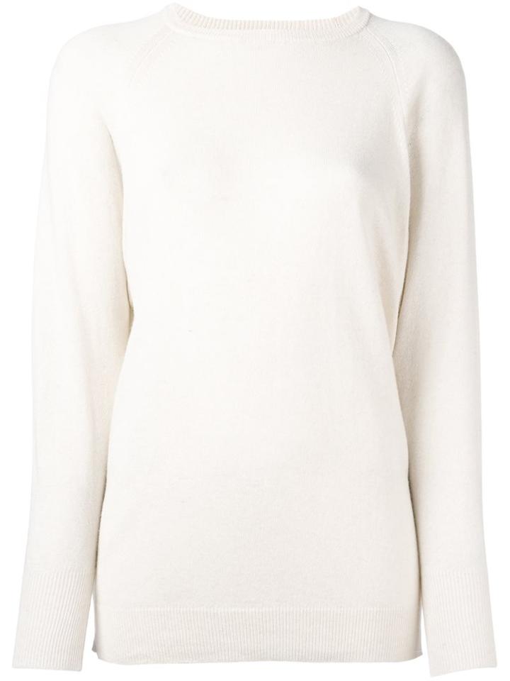 Laneus Stitch Detail Sweatshirt, Women's, Size: 40, Nude/neutrals, Polyamide/polyester/polyurethane/wool