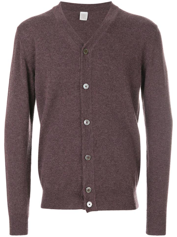 Eleventy V-neck Cashmere Cardigan - Brown