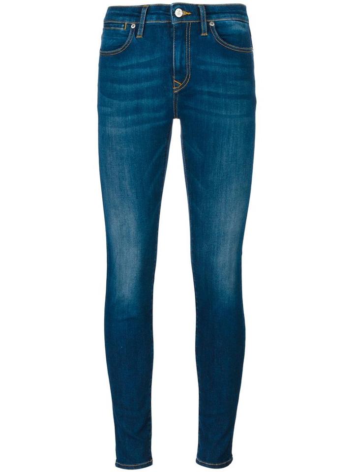 Vivienne Westwood Anglomania Stretch Cropped Skinny Jeans, Women's, Size: 29, Blue, Cotton/polyester/spandex/elastane