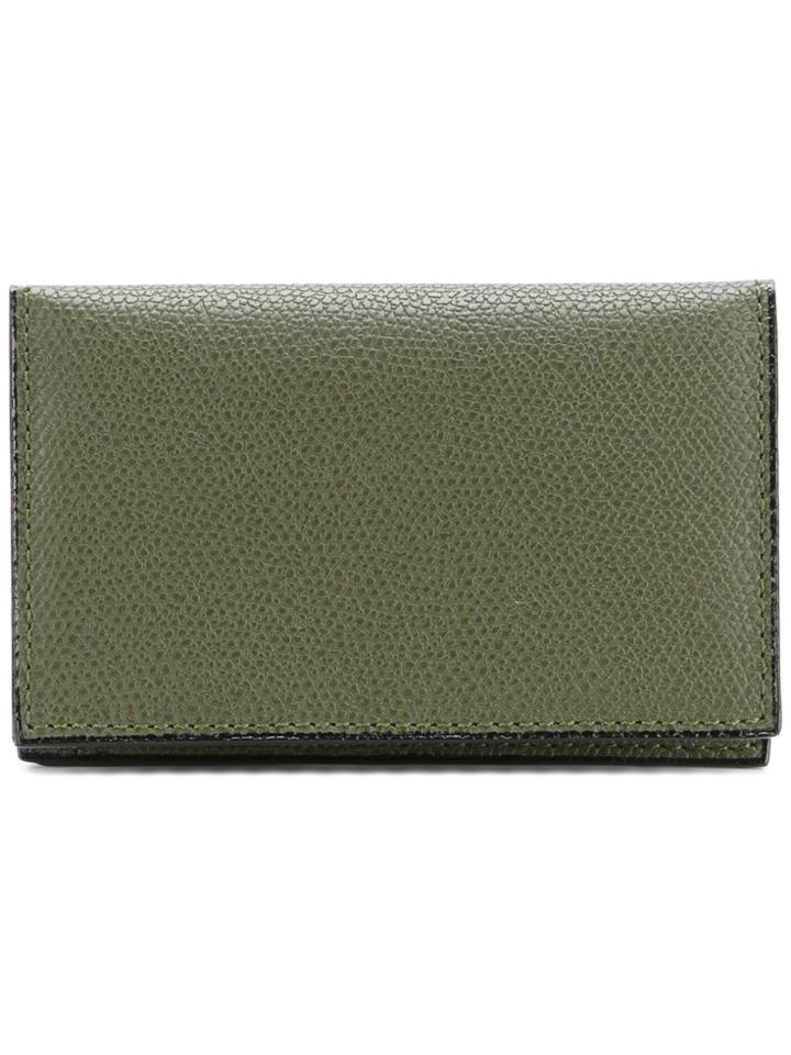 Valextra Card Holder Wallet - Green