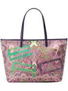Etro Abstract Print Shoulder Bag, Women's, Pink/purple