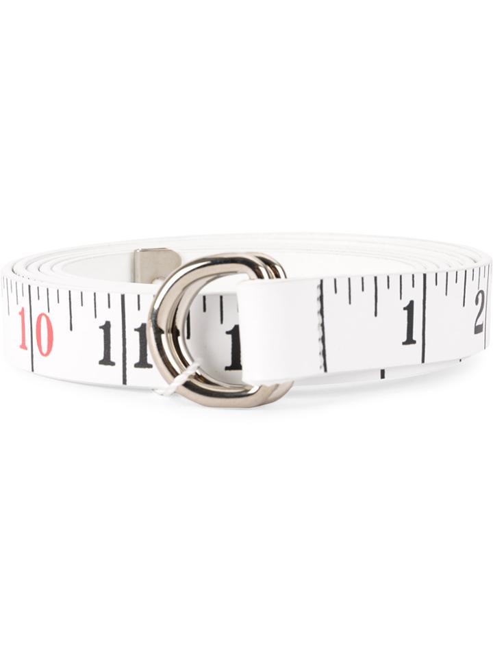 Maison Margiela Printed Buckle Belt - White