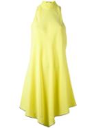 Proenza Schouler Handkerchief Hem Dress, Women's, Size: 6, Yellow/orange, Acetate/viscose/silk