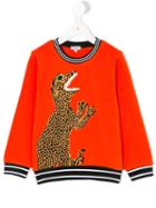 Paul Smith Junior - Dinosaur Print Sweatshirt - Kids - Cotton - 4 Yrs, Yellow/orange