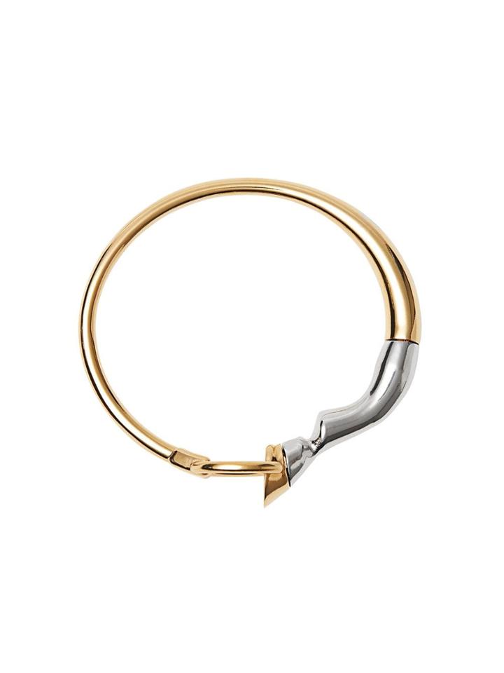 Burberry Gold And Palladium-plated Hoof And Hoop Bracelet