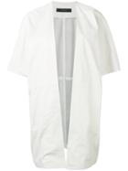 Federica Tosi - Shortsleeved Jacket - Women - Leather - S, White, Leather