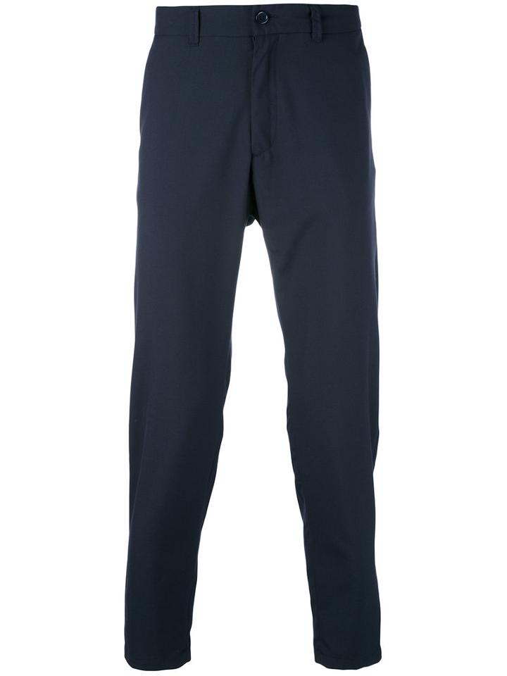 Holzweiler - Going Tropical Trousers - Men - Polyester/viscose - L, Blue, Polyester/viscose