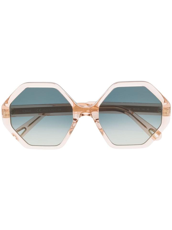 Chloé Eyewear Octagon Sunglasses - Neutrals