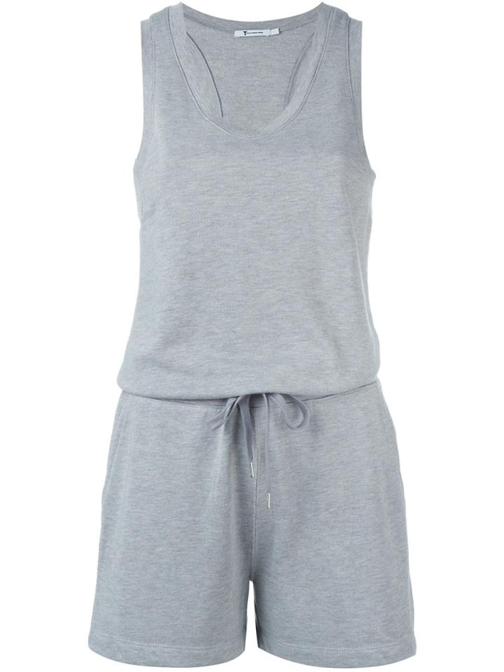 T By Alexander Wang Sleeveless Playsuit - Grey