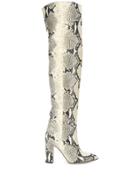 Paris Texas Python Effect Boots - Neutrals