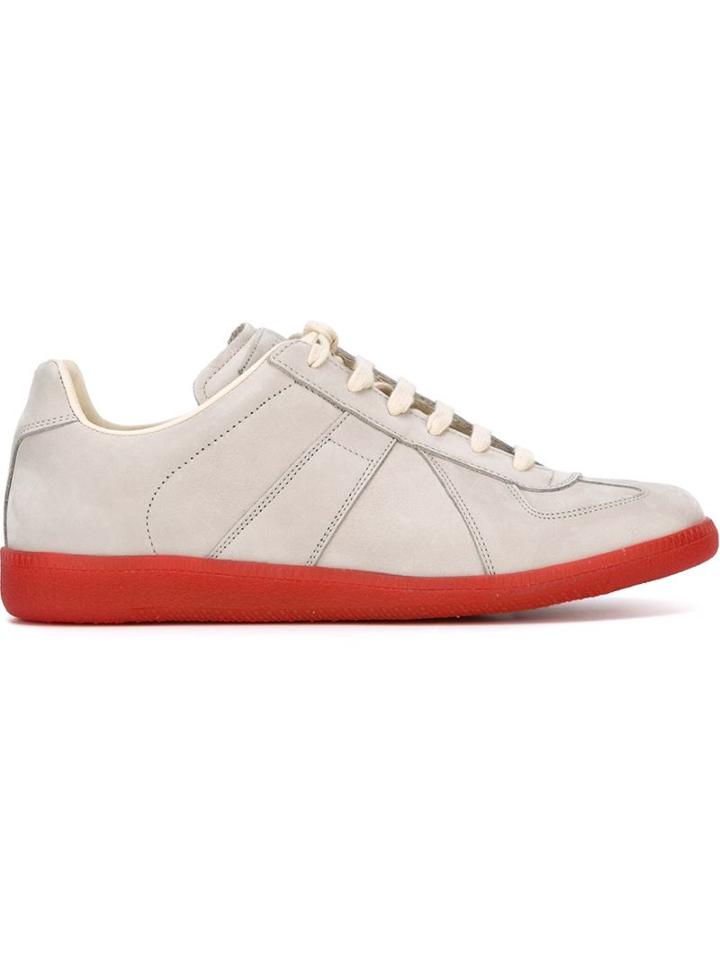 Maison Margiela Replica Sneakers, Men's, Size: 43, Grey, Cotton/leather/rubber