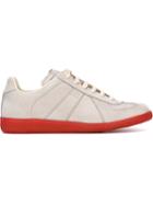 Maison Margiela Replica Sneakers, Men's, Size: 43, Grey, Cotton/leather/rubber