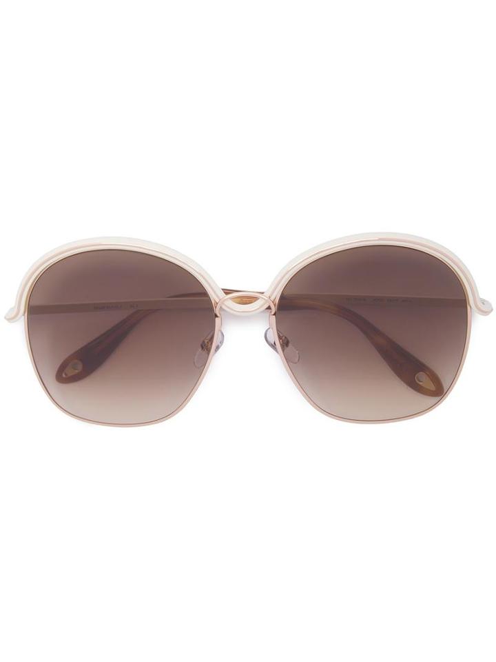 Givenchy 'circle Wire' Sunglasses, Women's, White, Metal/acetate