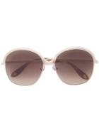 Givenchy 'circle Wire' Sunglasses, Women's, White, Metal/acetate
