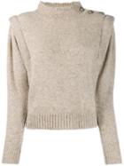 Isabel Marant Étoile Utility-style Knitted Jumper - Neutrals