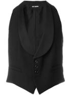 Raf Simons Back Detail Waistcoat - Black