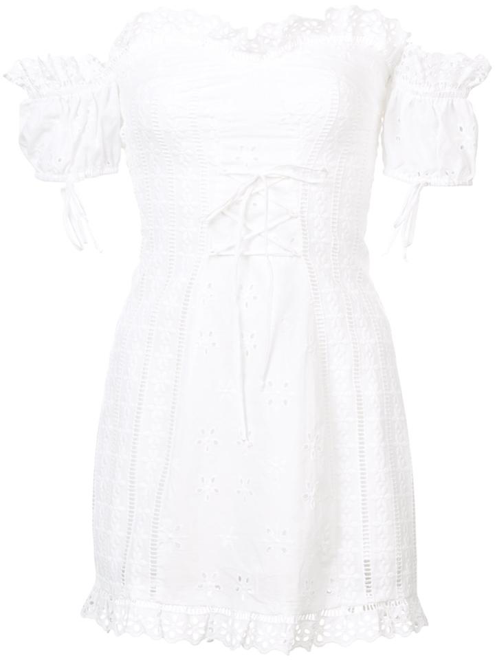For Love And Lemons Broderie Anglaise Dress - White