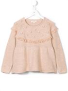 Louise Misha 'ansel' Bobble Knit Jumper, Toddler Girl's, Size: 4 Yrs, Nude/neutrals