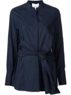 3.1 Phillip Lim Knot Detail Shirt, Women's, Size: 6, Blue, Cotton
