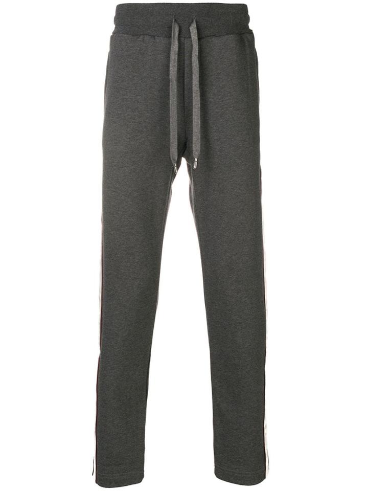 Dolce & Gabbana Side Stripe Track Pants - Grey