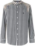 Msgm Checked Shirt, Men's, Size: Small, Black, Cotton