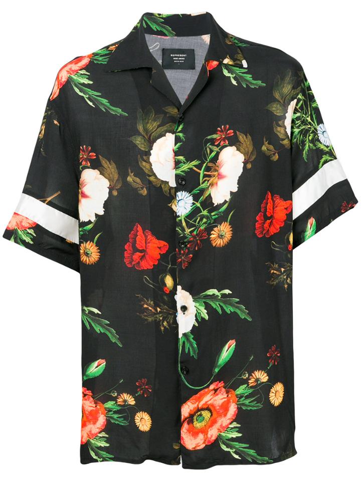 Represent Floral Short-sleeve Shirt - Black