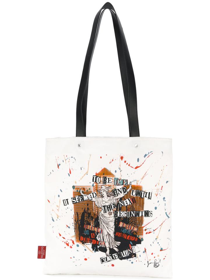 Valentino Valentino Garavani Shopping Tote - White