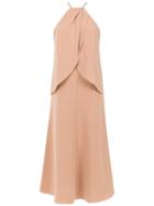 Andrea Marques Wrap Style Dress - Nude & Neutrals