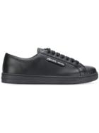 Prada Low Top Logo Sneakers - Black