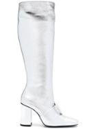 Dorateymur Knee Length Boots - Metallic