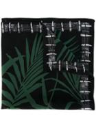Rockins - Palms Neckerchief - Women - Silk - One Size, Black, Silk
