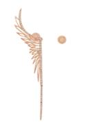 Cristina Ortiz 'angels' Earrings, Women's, Pink/purple