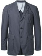Flap Pocket Blazer - Men - Cotton - 48, Grey, Cotton, Wooster + Lardini