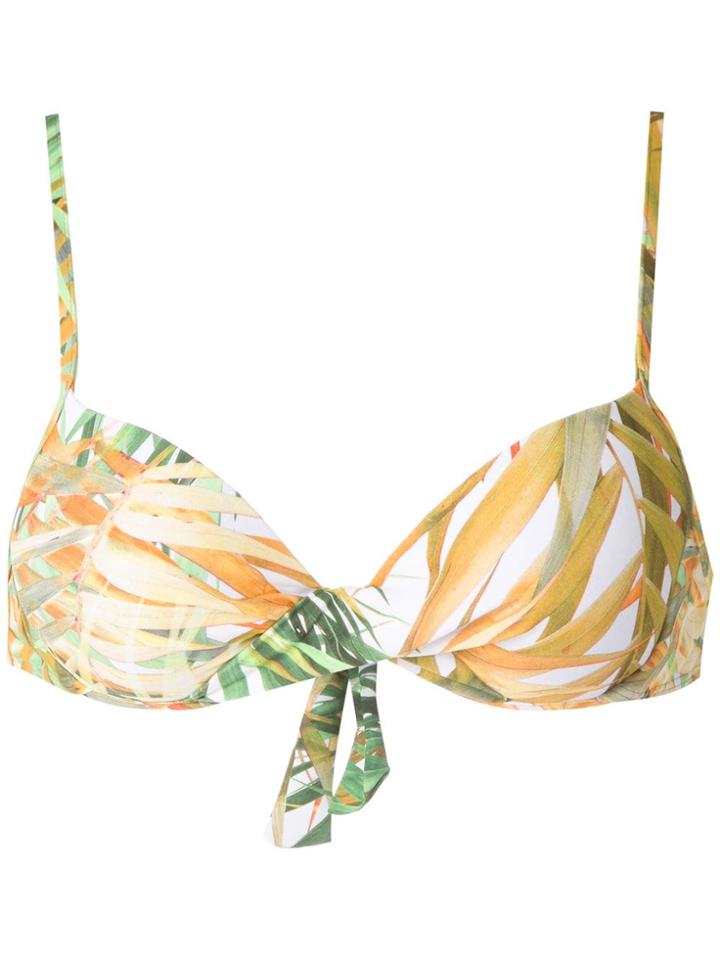 Lygia & Nanny Malta Printed Bikini Top - Yellow