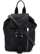 Alyx Logo Plaque Detail Mini Backpack - Black