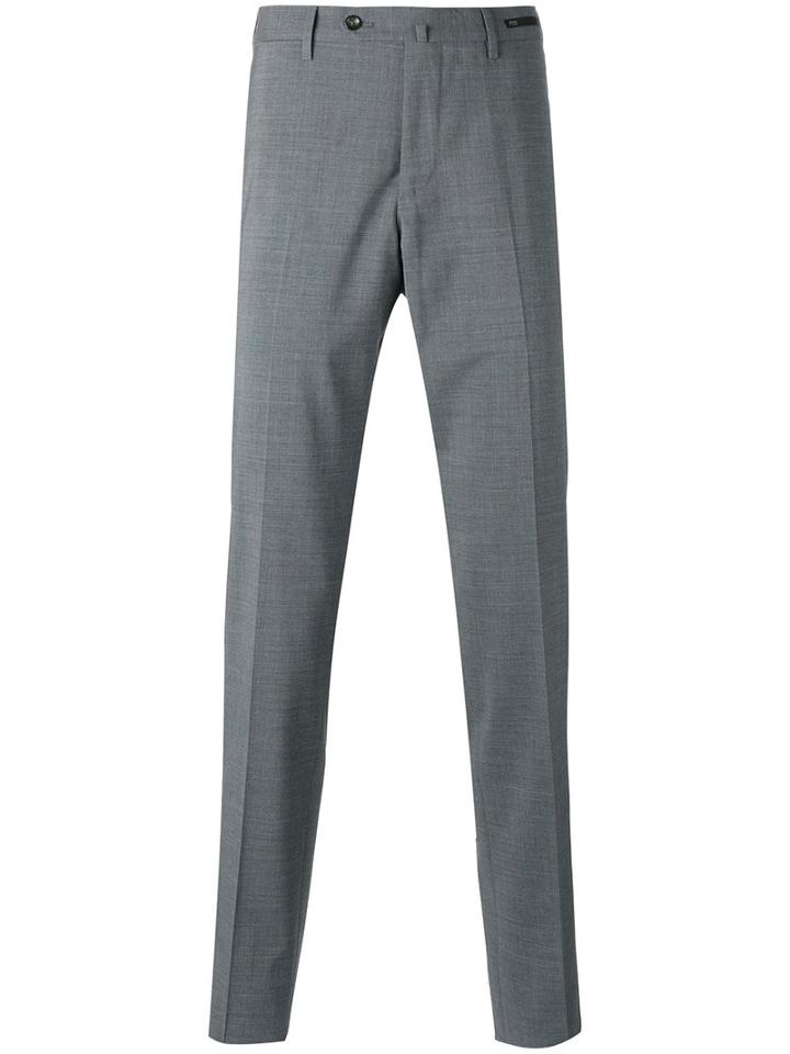Pt01 Tailored Trousers, Men's, Size: 54, Grey, Polyester/virgin Wool/spandex/elastane