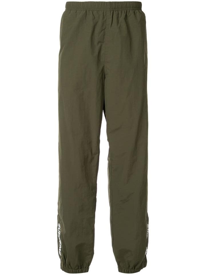 Supreme Elasticated Track Pants - Green