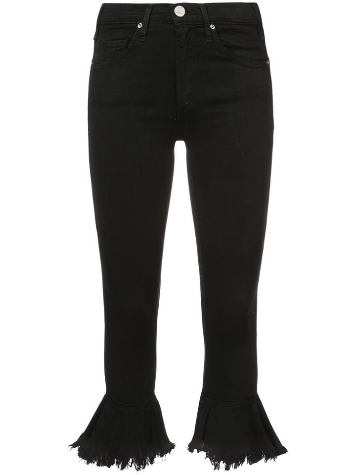 Mcguire Denim Flared Cropped Jeans - Black