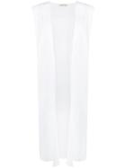 Lamberto Losani Longline Waistcoat - White