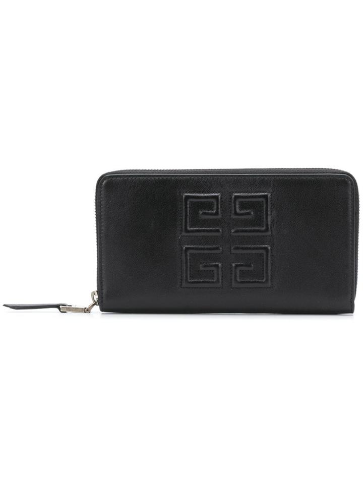 Givenchy Logo Zip Purse - Black